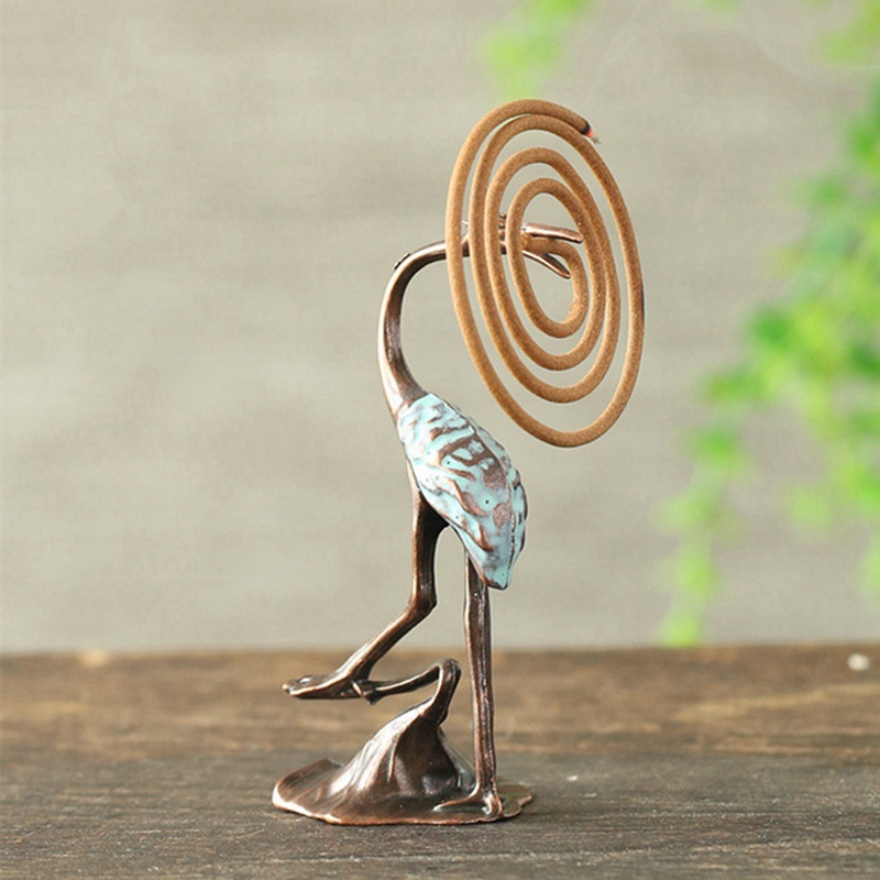 Retro Crane Incense Stick Incense Burners Stick Cone Censer Incense Stand Buddhist Home Office Decoration Crafts B