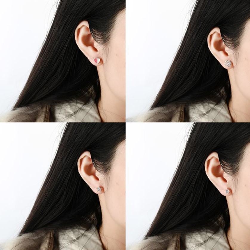 ★ Cayman ★ 6 Pasang Anting Wanita Korea Fashion One week Simple Creative Women Earrings jew33-6