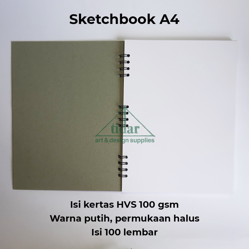 

HVS Sketchbook Ring A4 - Buku Gambar - Sketsa / Sketch - Drawing Book