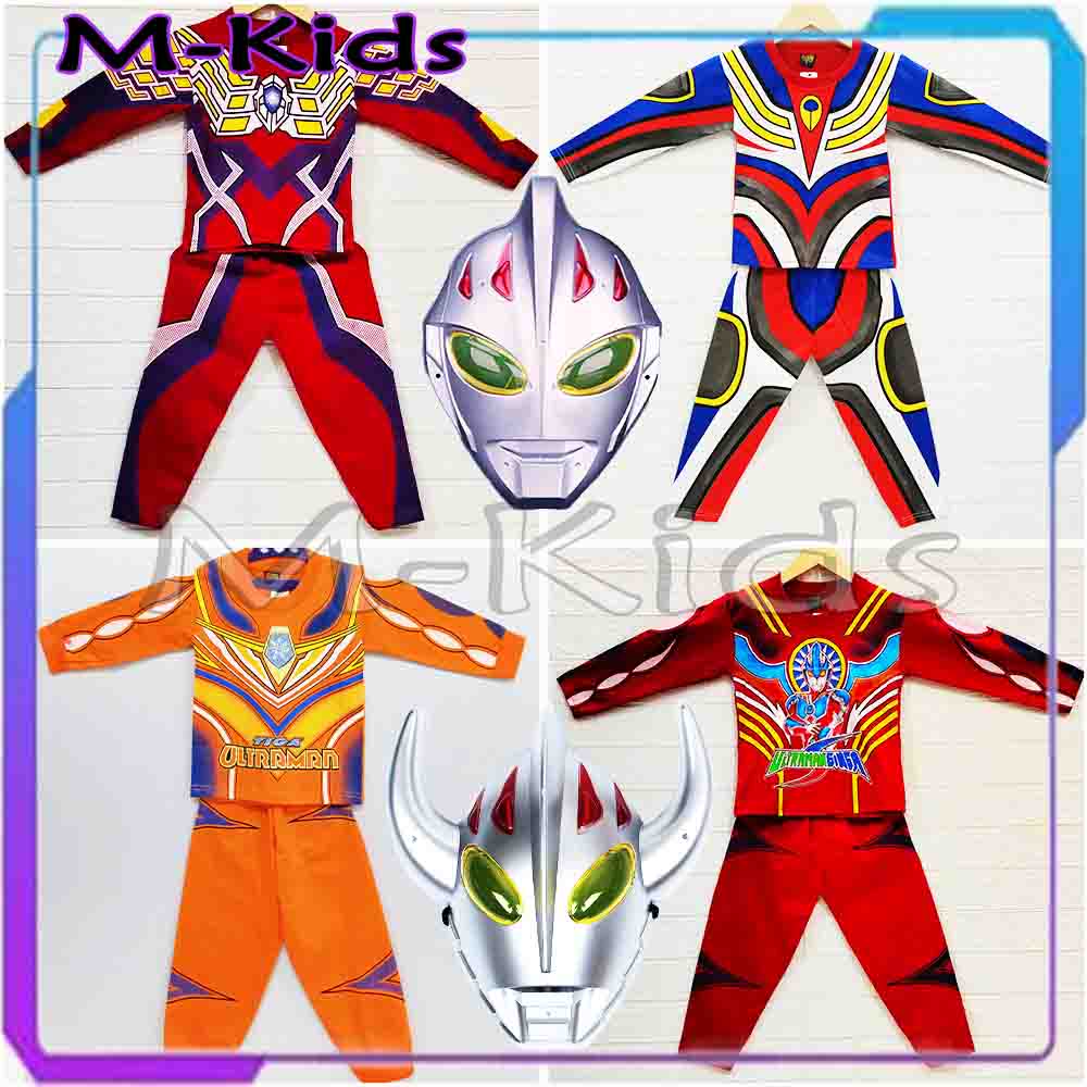 MKids88 - Baju Setelan KOSTUM SUPERHERO Karakter Ultraman