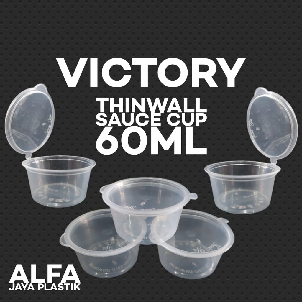 Thinwall sauce cup 60ml Victory / thinwall puding 60ml / isi 50 pcs