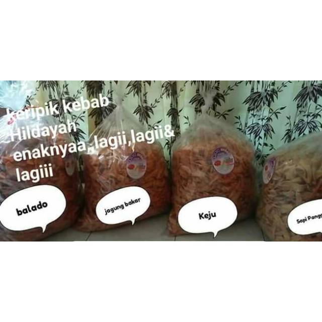 

4 kg Kripik Kebab Hildayah max 2 rasa