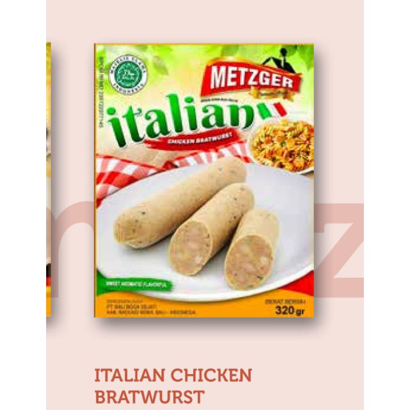 

Italian Chicken Bratwurst Metzger HALAL