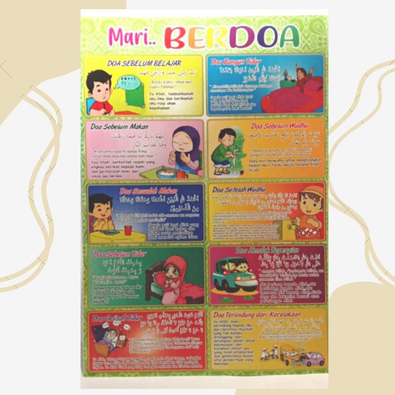 

POSTER EDUKASI | POSTER MARI BERDOA | CARA BERDOA YANG BAIK DAN BENAR | 100% ORIGINAL [ BISA COD ]