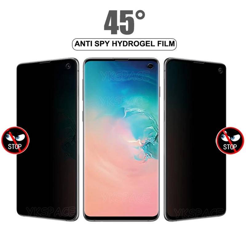 1-2pcs Film Pelindung Layar Hydrogel Anti Spy Untuk Huawei Mate 40 Pro Plus Mate 40 40E 30 30E 20 RS Pro 20X P50 Pro P50E