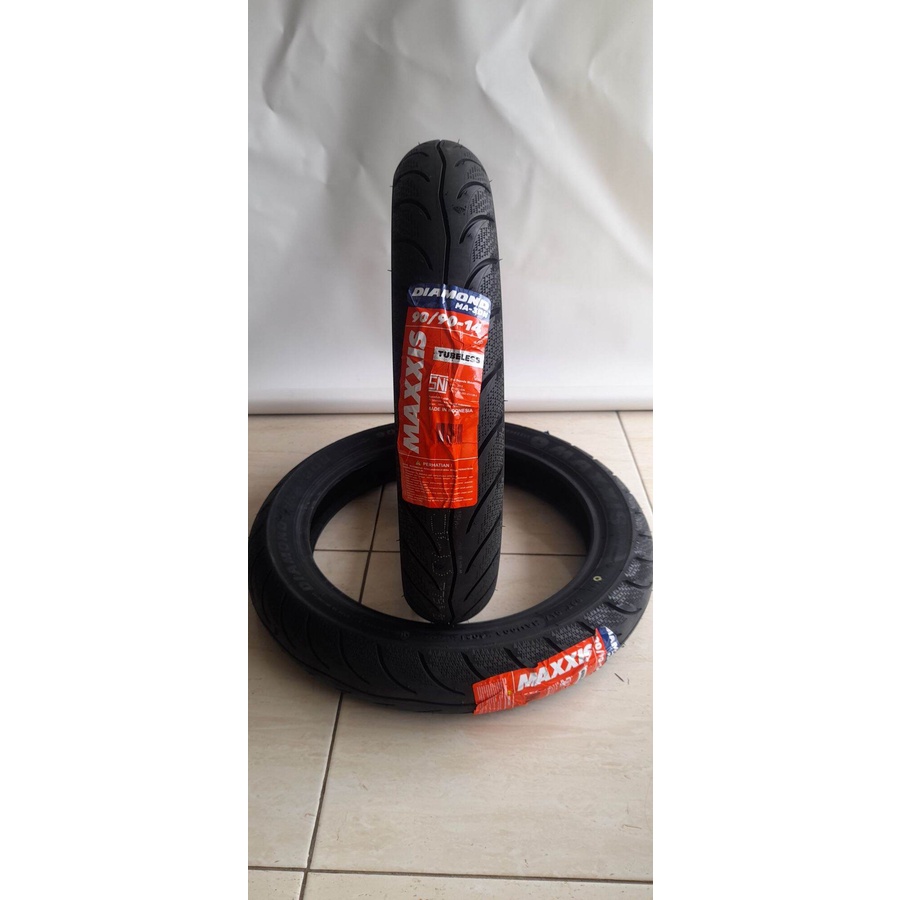 Ban tubles ring 14 / Ban tubles 90/90-14 / Ban tubles Maxxis / Ban motor metik / Ban maxxis diamond 