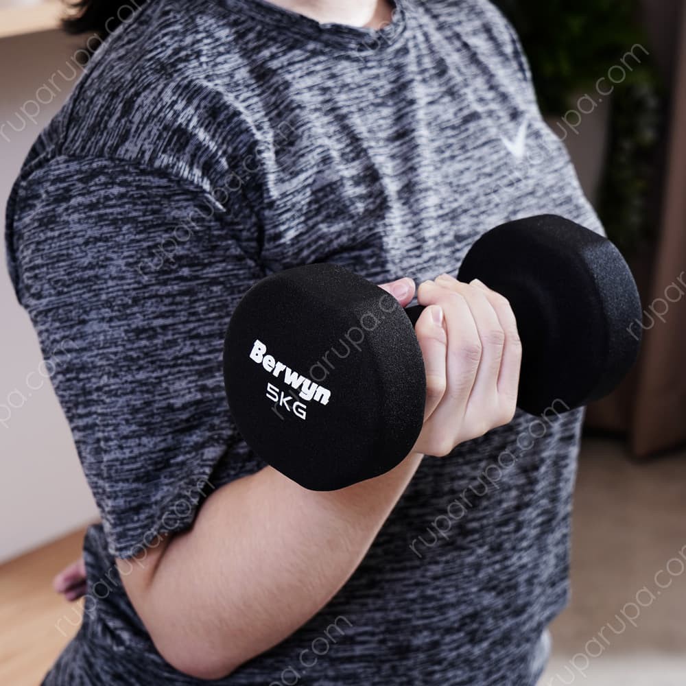 BERWYN NEOPRENE 5 KG DUMBELL / DUMBBELL / BARBELL