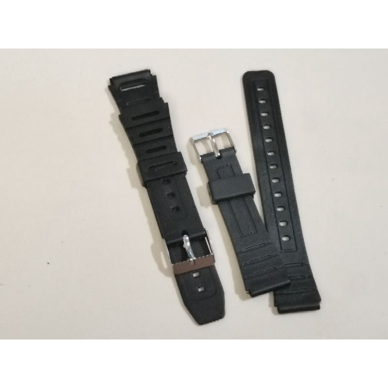 Strap tali 18mm karet rubber alternatif jam Tangan Q&amp;Q DLL..