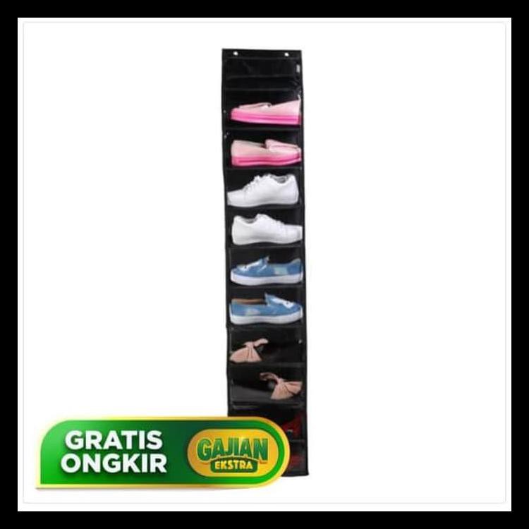 Hso Hanging Shoe Organizer Rak Sepatu Gantung Hitam Kode 29 Shopee Indonesia