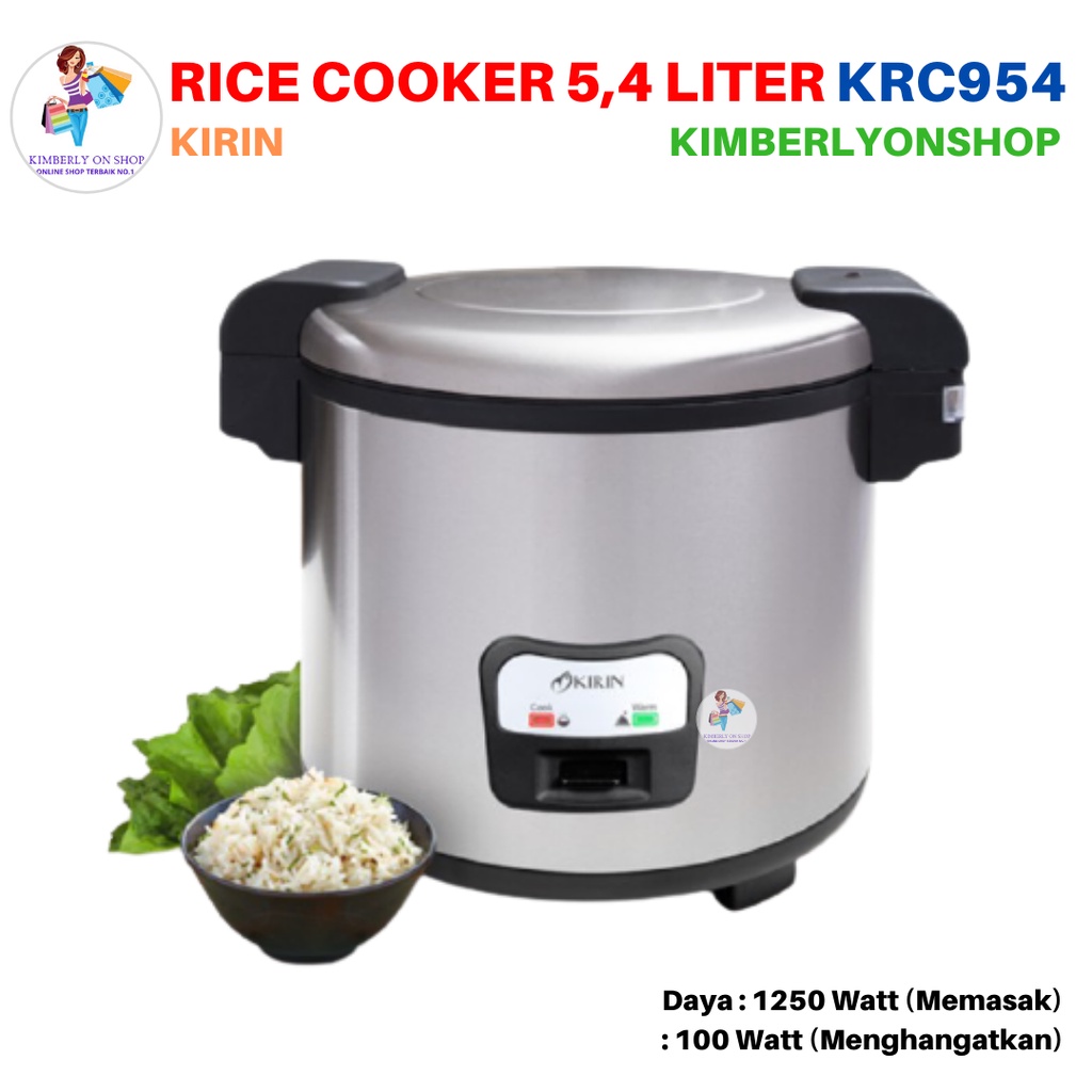 Rice Cooker Magic Com KIRIN Aluminium 5.4 Liter KRC 954