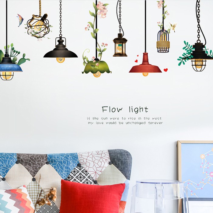 Reliza Wall Sticker Flow Light Lampu Gantung Stiker Dinding LDR Lampu