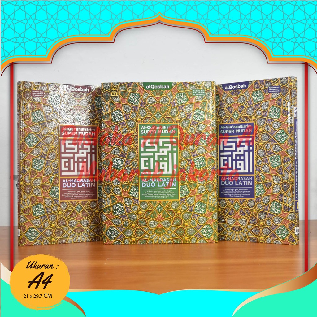 Promo Alquran Murah : Al Quran Al Madrasah Duo Latin A4 Terjemahan Quran Hafalan Perkata Tajwid - Sa