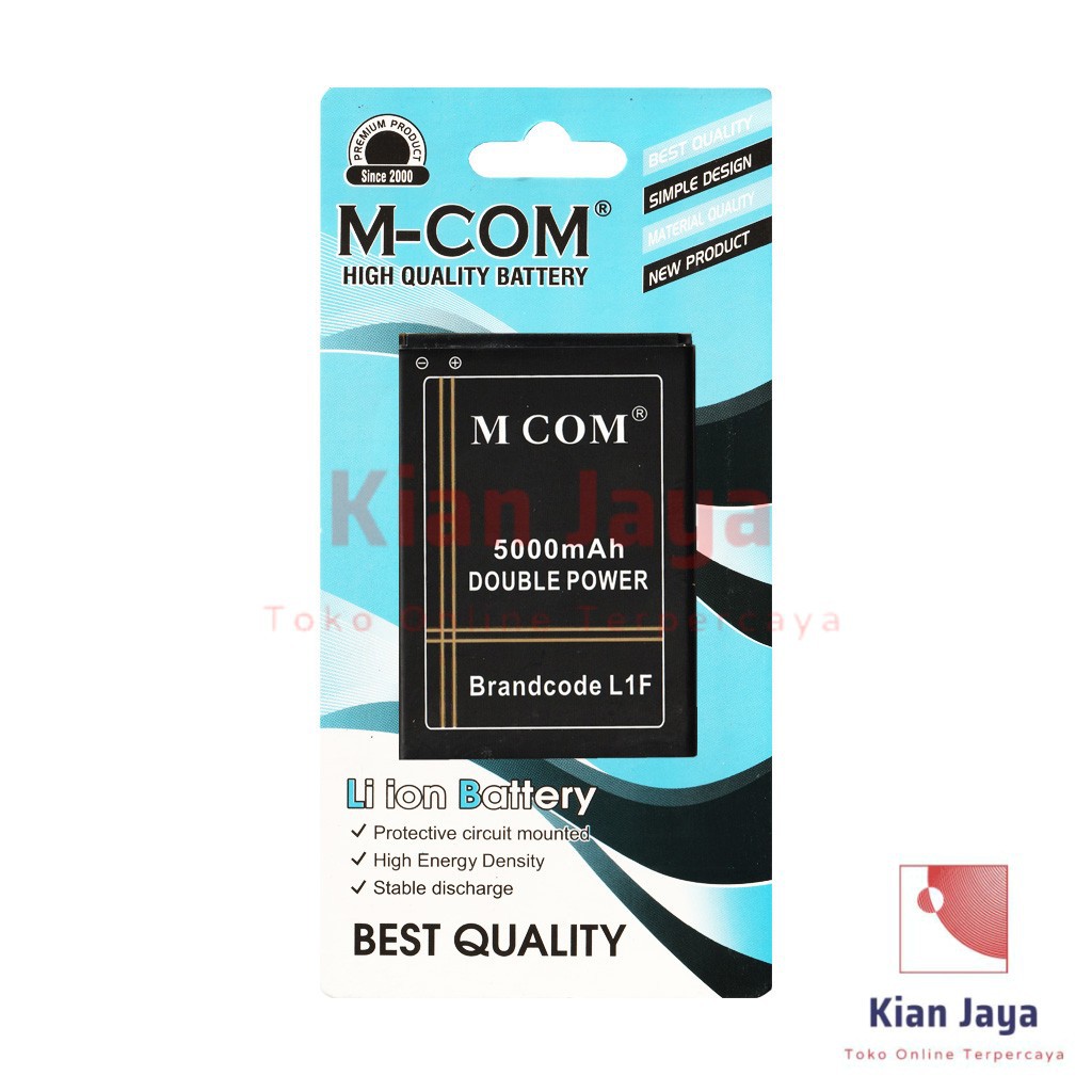 MCOM Baterai Hp Brandcode L1F Original Double Power Batre Batrai Battery Ori