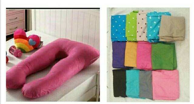 Bantal Hamil 2 Sisi Isi Padat Maternitty Pillows Bantal menyusui Multifungsi Bantal Penyangga Perut Hamil