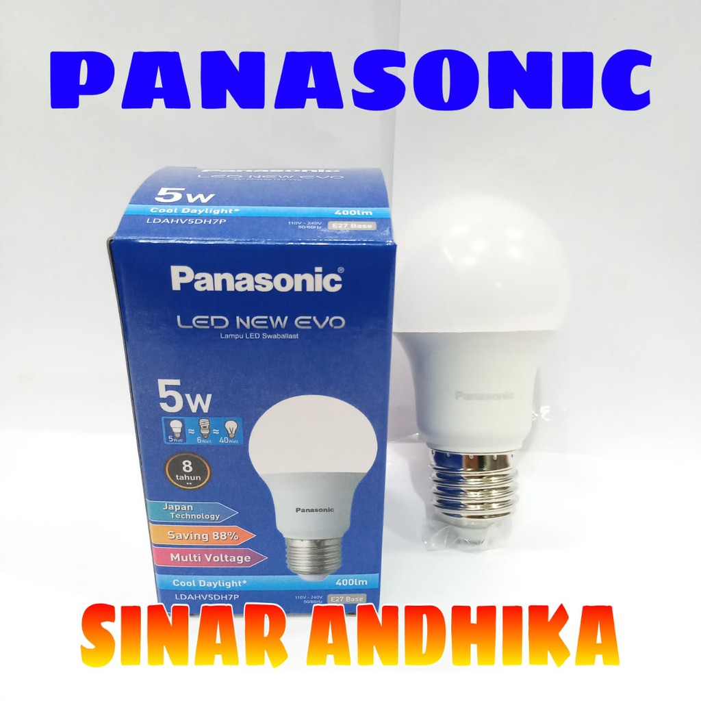 LAMPU LED BULB PANASONIC 5 WATT