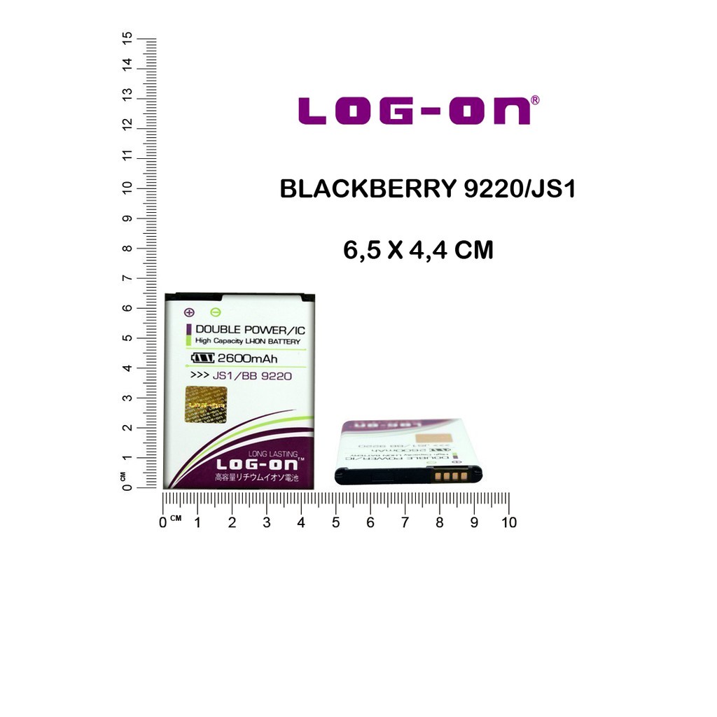 LOG - ON Baterai BLACKBERRY 9220 DAVIS JS1 -  batre 9320 AMSTRONG JS1 battery ORIGINAL