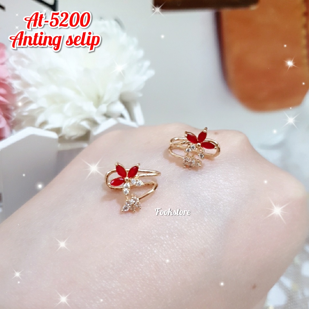 COD ANTING SELIP WANITA ISI 2PCS STYLE KOREA TERBARU