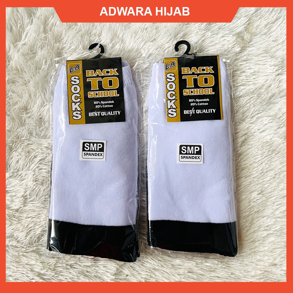 Kaos Kaki Sekolah SMP (Hitam dan Putih)