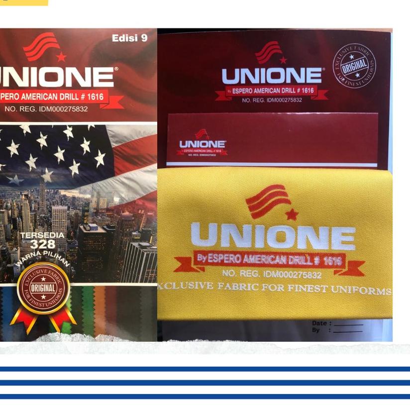 ➯ Kain American Drill Unione ( MIN 1 ROLL, BUKAN METERAN ) ✩