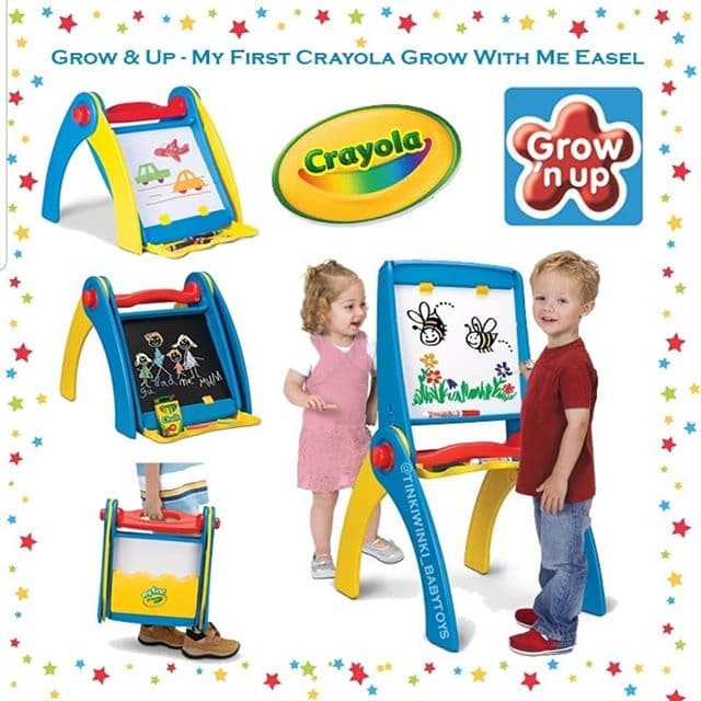 

Grow n up Crayola Grow with me easel papan tulis anak