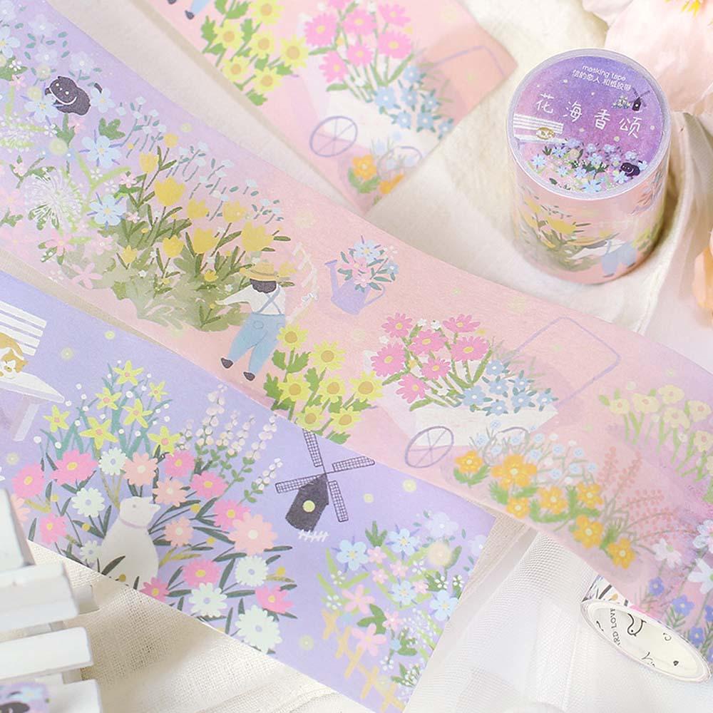 Lanfy Tapes Stiker Forest Fantastic Scrapbooking tape tape Kaset Dekoratif Tangan Akun tape