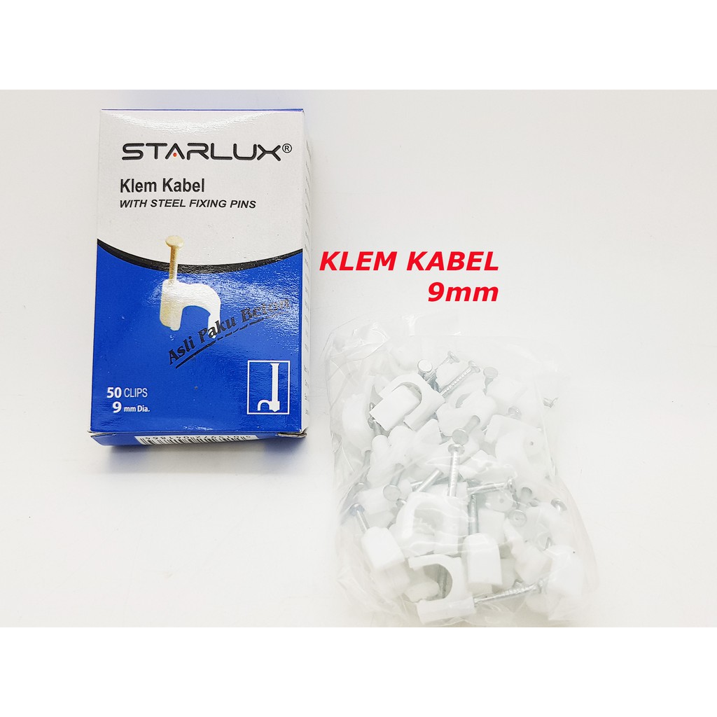 Klem Kabel Paku Beton No 9 Diameter Paku 9mm Merk STARLUX