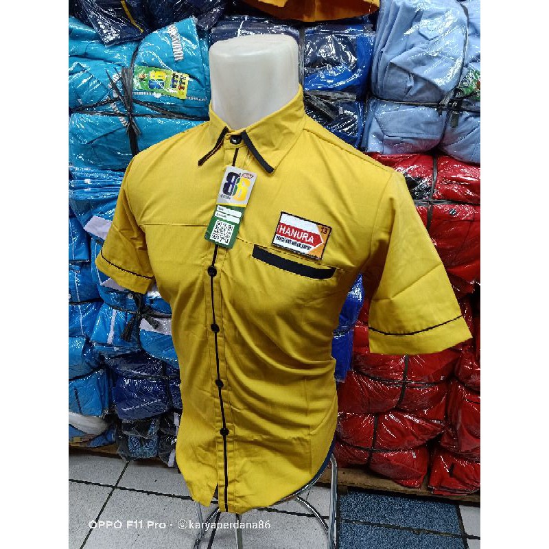 KEMEJA HANURA LIST HITAM