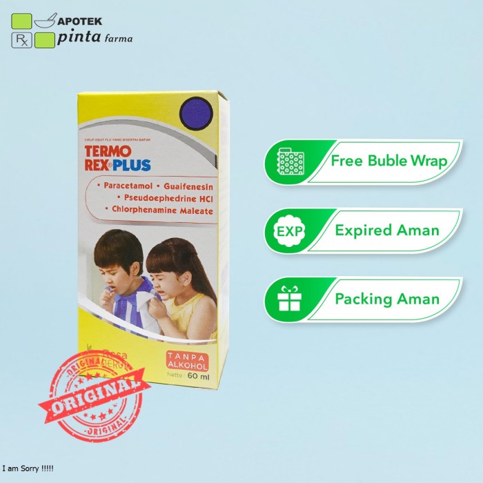 TERMOREX PLUS 60 ML Menghilangkan gejala flu yang disertai dengan demam, sakit kepala, hidung tersumbat, dan bersin-bersin.-2