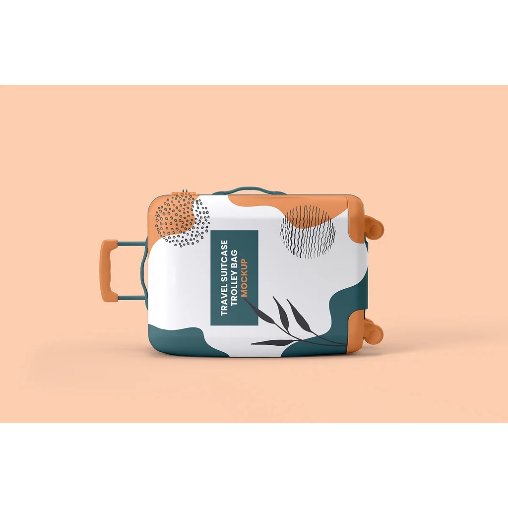 Travel Suitcase Trolley Bag Mockups