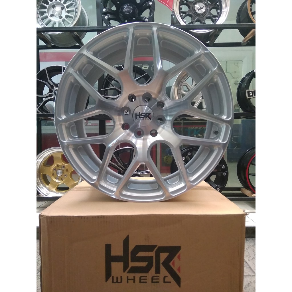 Velg Mobil Ring 17 HSR MANDONG Silver Machine Face