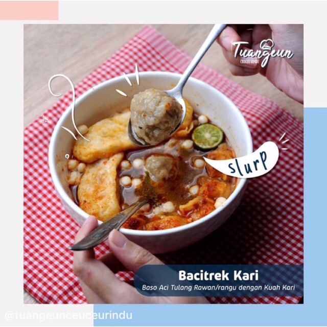 

Bacitrek Kari Baso Aci Tulang Rangu Kuah Kari Baci