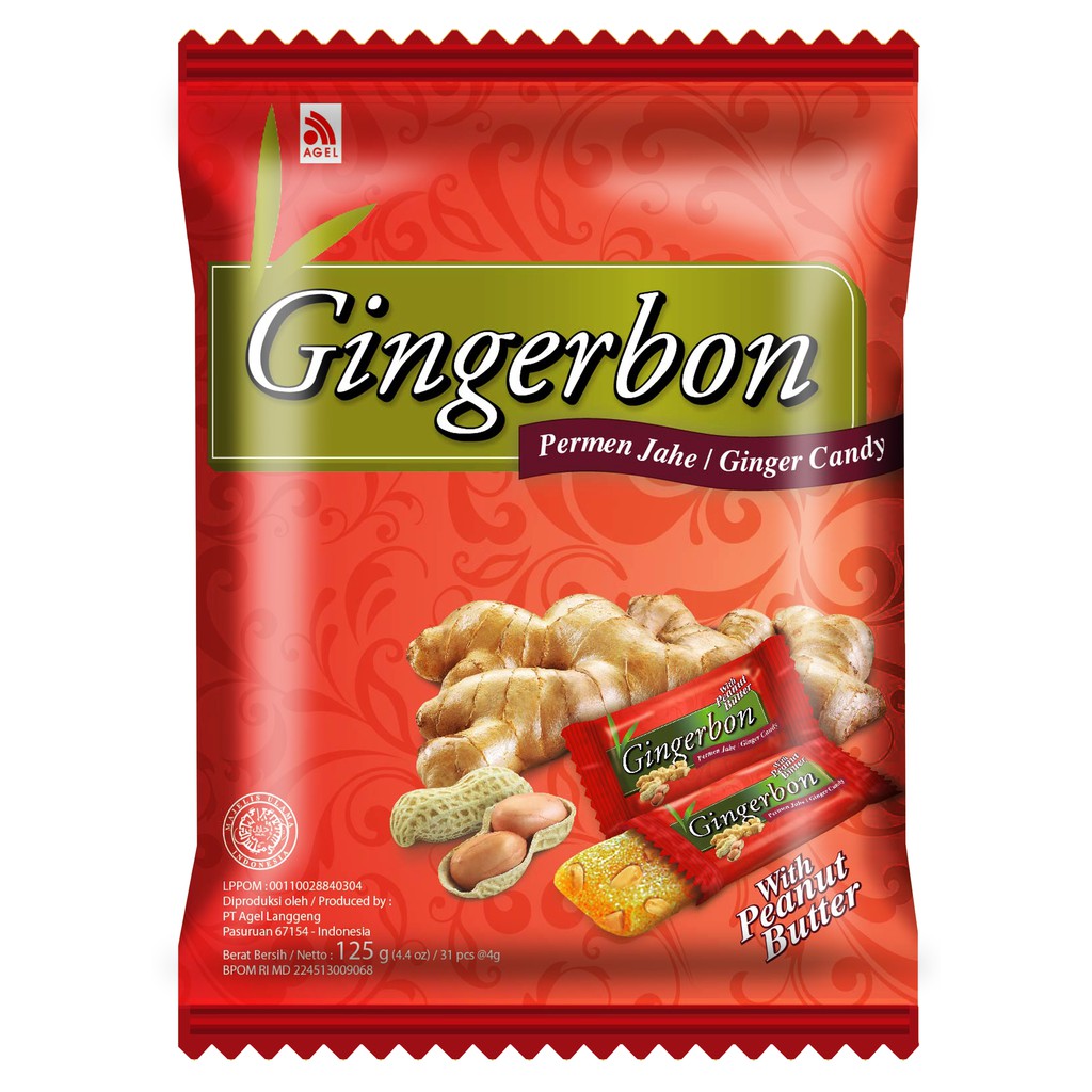 

Permen Jahe Gingerbon Peanut Butter, Rasa Jahe Kacang