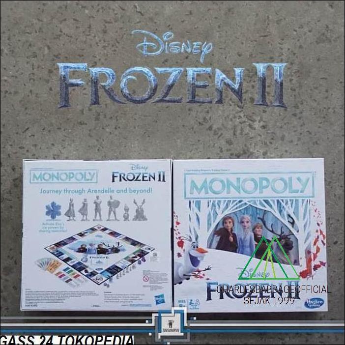 Premium Monopoly Frozen Ii Hasbro Exclusive / Monopoli Board Game - Or