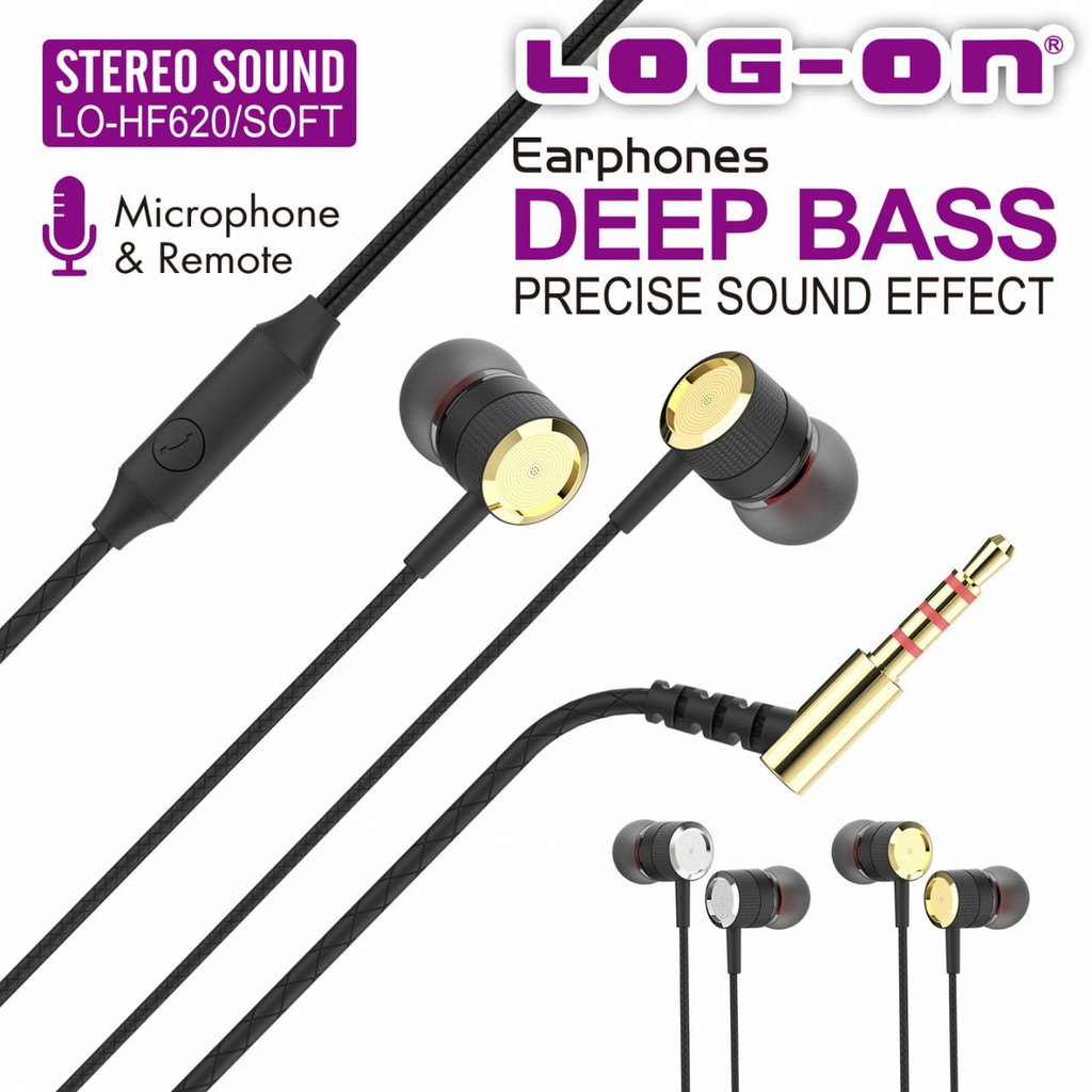 Headset /Handsfree /Earphone LOG ON DEEP BASS HF SOFT LO-HF620