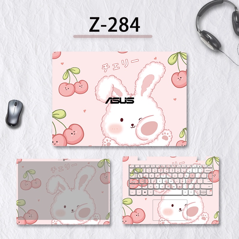 Stiker ASUS Fearless15Stiker Vivobook M5100u Pelindung Fl8850d Cangkang Komputer Stiker Lingyao Pro14 M7400q Notebook Film Tianxuan 2set Lengkap 15.6-inch Simple