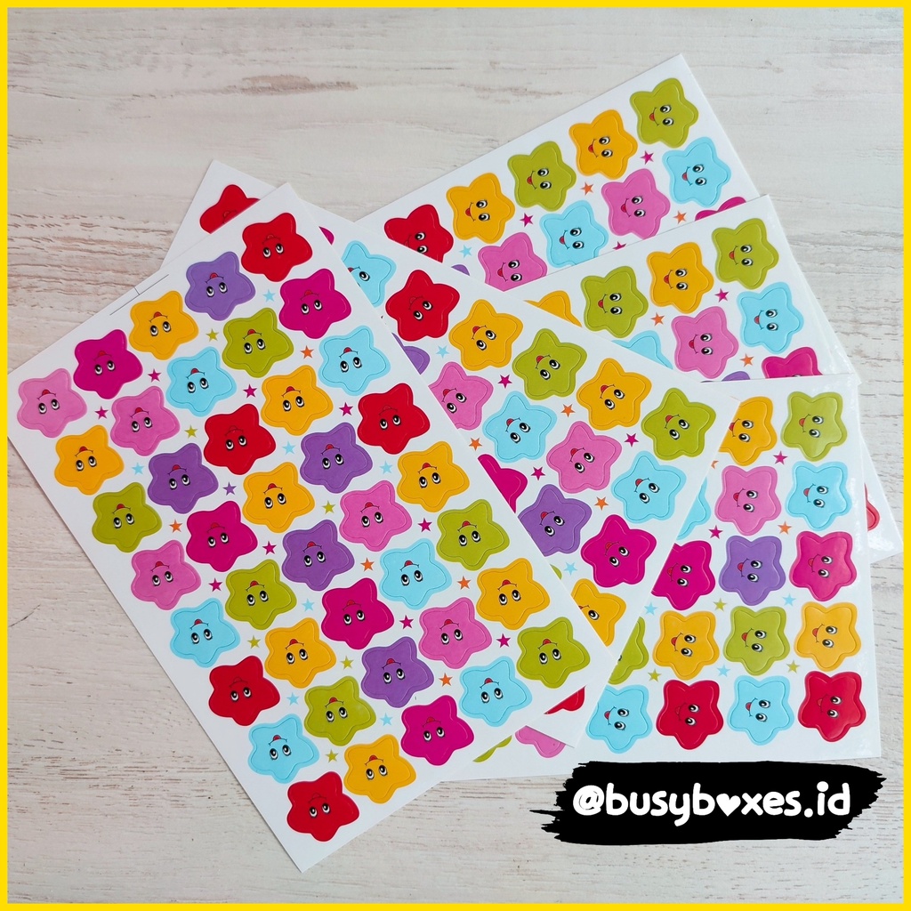 [busyboxes.id] sticker rewards bentuk bintang