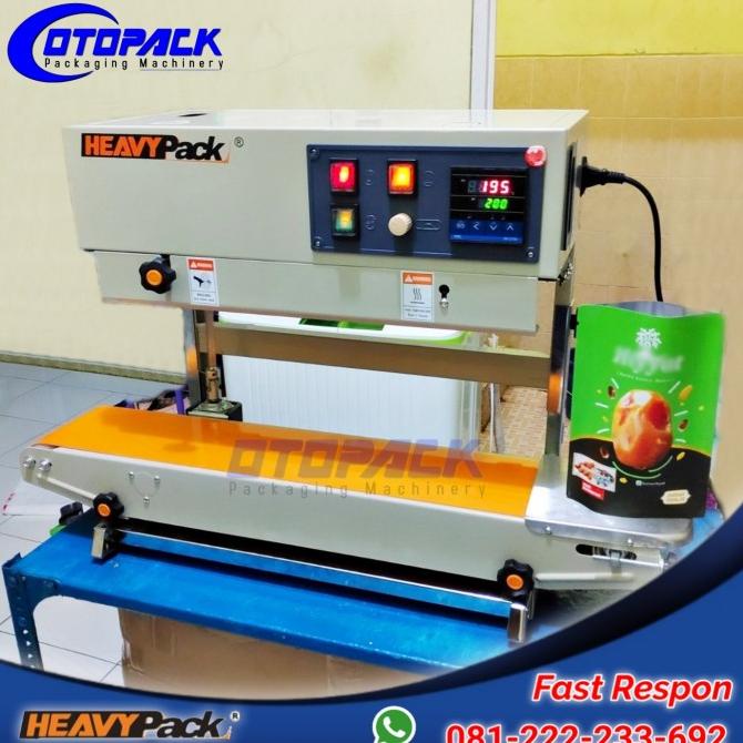 Continuous Band Sealer Fr 800 Pv Mesin Segel Plastik Standing Pouch