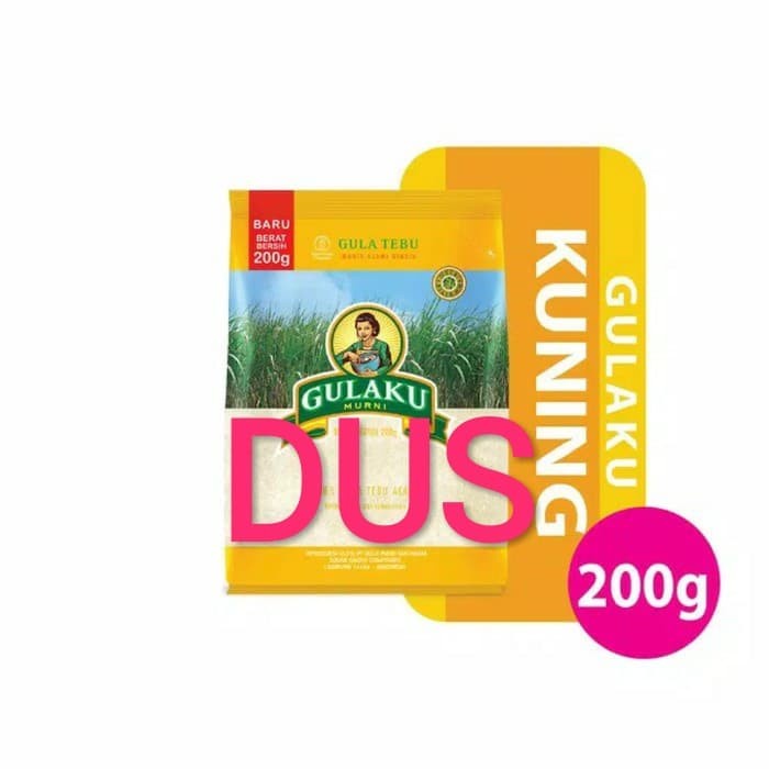 

Gula Gulaku kuning 200gram Dus 60bks