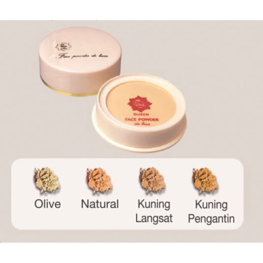 VIVA QUEEN FACE POWDER DE LUXE / BEDAK DOOS QUEEN BARU