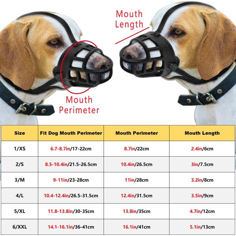 Masker Penutup Mulut Anjing Besar – Kecil Anti Gigit Gonggong
