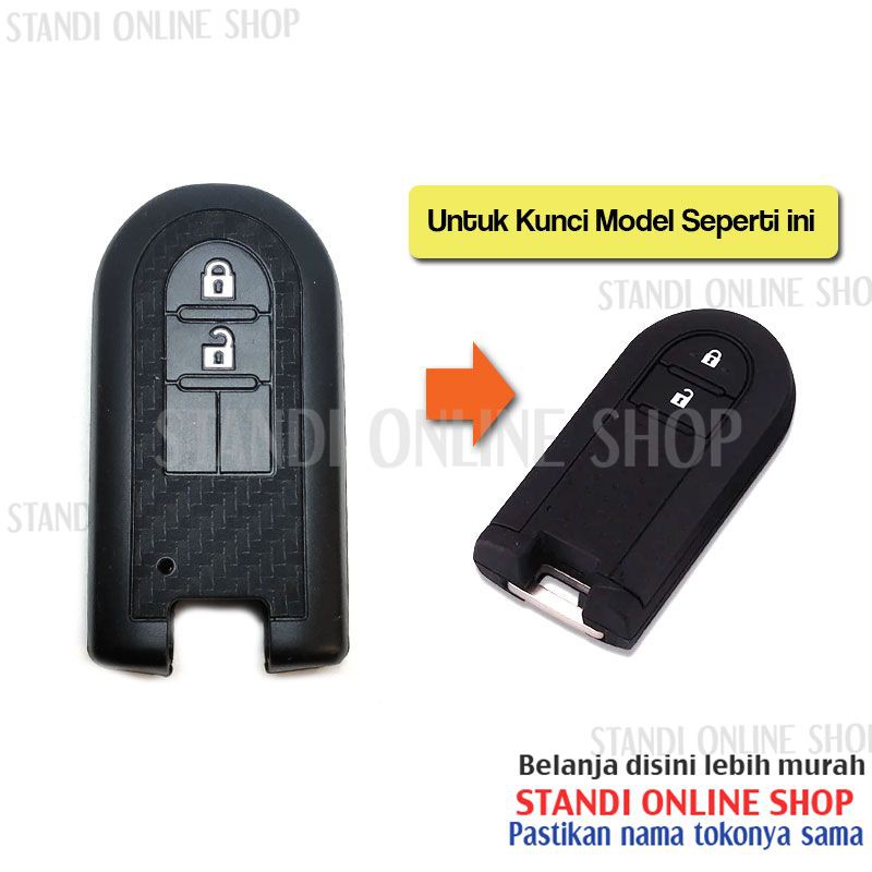 Kondom Kunci Silikon Carbon Remote Smartkey Toyota Rush Veloz