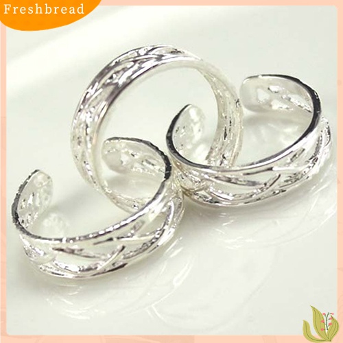 [TERLARIS]10 Pcs Adjustable Silver Plated Open Jewelry Toe Rings for Women Party Gift