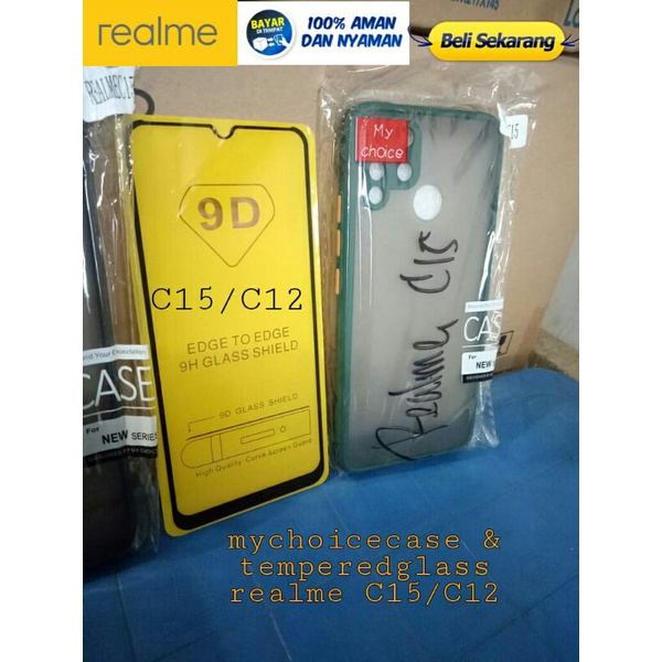 mychoicecase realme C15/C12 temperedglass realme C15/C12 TG C15 TG C12 case realme C15/C12 case C15 