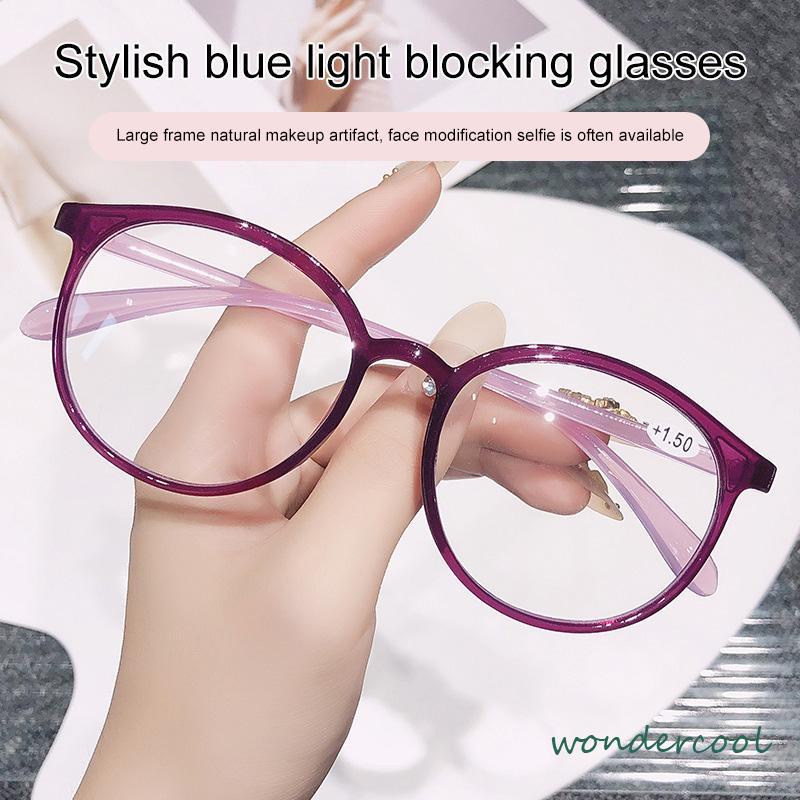 Fashion Kacamata Optik Cahaya Anti-Biru Plastik HD Ultra-ringan-Won