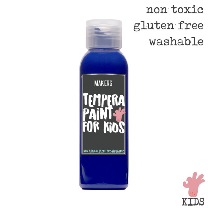 

Ultra Blue Tempera Washable Paint for Kids by MAKERS 100ml