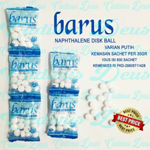 KAMPER - BOLA PUTIH - BARUS SACHET 35GR