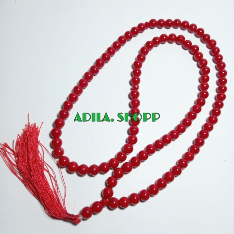 TASBIH BATU MARJAN 8MM 99BUTIR ORIGINAL