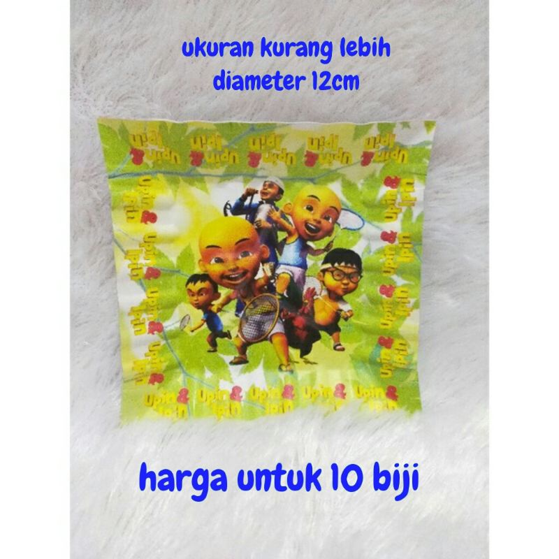 piring kertas kue cake ulang tahun happy birthday hbd ultah karakter upinipin upin ipin