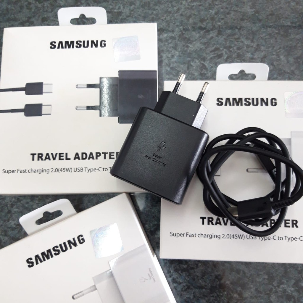 Charger Samsung super fast charging Type C to Type C 45W 45 Watt M51 A72 S21 S22 Ultra Note 20 Kualitas Ori SUPER Fast Charging