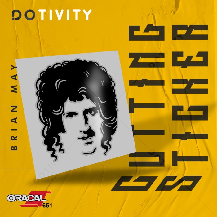

Cutting Sticker BRIAN MAY - QUEEN